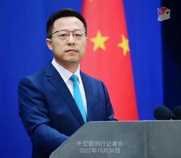 外交部發(fā)言人趙立堅(jiān)。 薛偉 攝