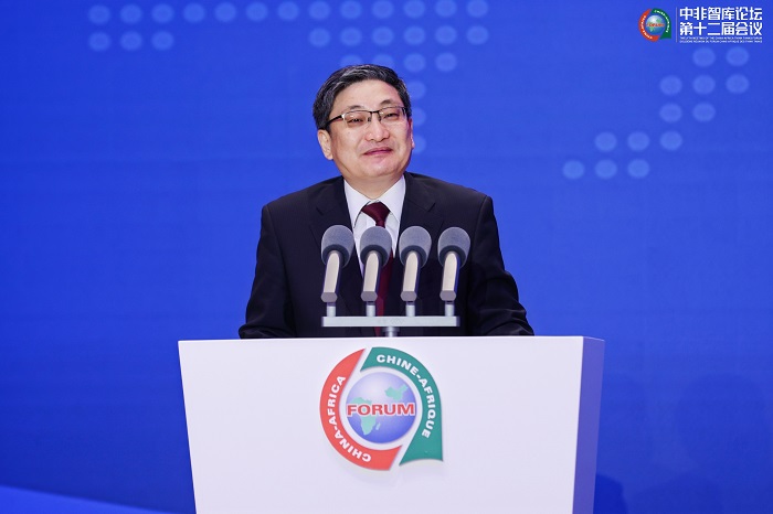 中國政府非洲事務(wù)特別代表劉豫錫在中非智庫論壇第十二屆會議開幕式上發(fā)表致辭。主辦方供圖