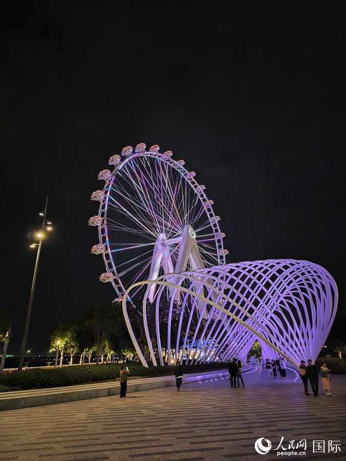 灣區(qū)之光摩天輪。人民網(wǎng) 田易攝