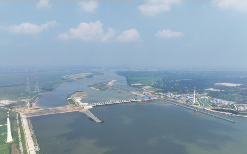 碾盤山水利水電樞紐工程。湖北省水利廳供圖