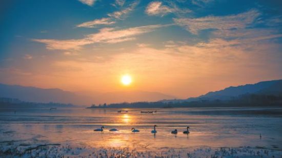 黃河冬之晨。