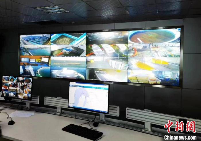 資料圖為生產(chǎn)平臺實時監(jiān)控視頻實現(xiàn)高速率、低時延回傳?！∏嗪Ｒ苿雍Ｄ戏止竟﹫D