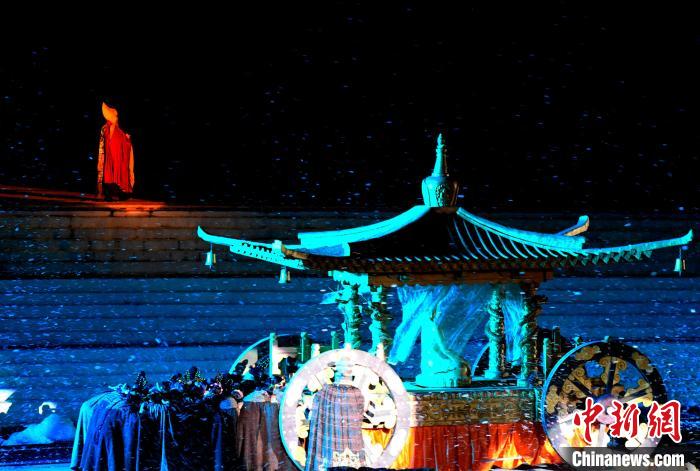 3月17日，西藏拉薩，《文成公主》大型史詩(shī)劇演出現(xiàn)場(chǎng)?！±盍?攝