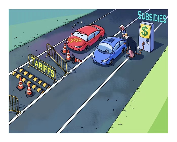 漫畫作者：馬宏亮（人民網(wǎng)版權(quán)圖片，未經(jīng)授權(quán)請勿轉(zhuǎn)載。）