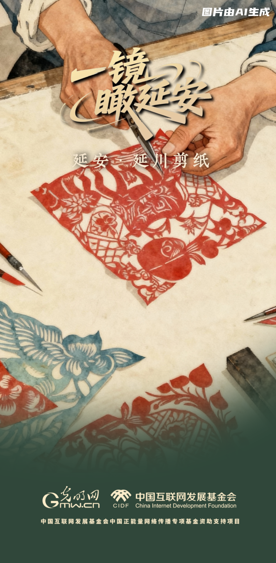 【一鏡瞰延安·AI海報】跟著這些非遺文化，感受老區(qū)風(fēng)土人情