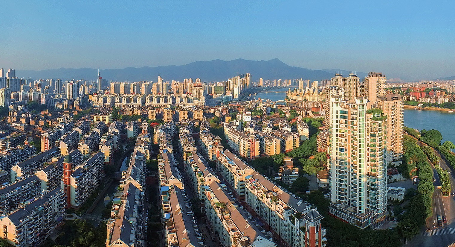 2018年，福州市臺江區(qū)蒼霞新城，高樓拔地而起，舊貌換新顏。