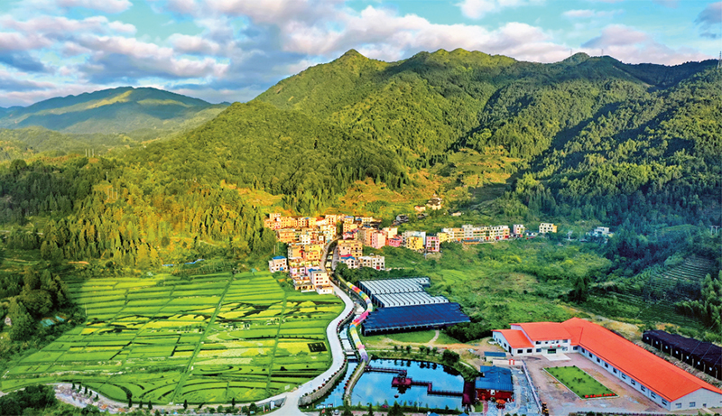 林茂田豐、天藍水清的“七彩”后洋村。 寧德市委宣傳部供圖 （2023年第24期《求是》雜志刊發(fā)）
