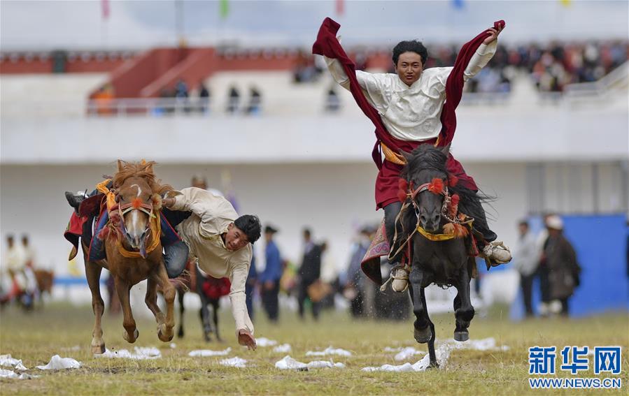 (體育)(14)西藏那曲:馬背競(jìng)技