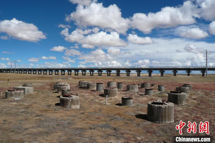 圖為中鐵西北院清水河樁基試驗場。(資料圖) 中鐵西北科學研究院供圖