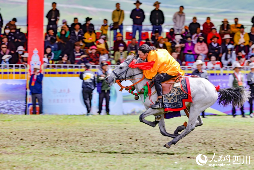 馬術(shù)表演現(xiàn)場(chǎng)。洛絨尼瑪攝