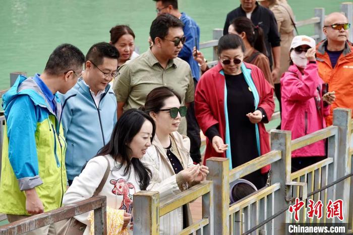 全國(guó)新的社會(huì)階層人士服務(wù)團(tuán)考察林芝巴河鎮(zhèn)生態(tài)保護(hù)項(xiàng)目?！∧岈?shù)┰龉﹫D