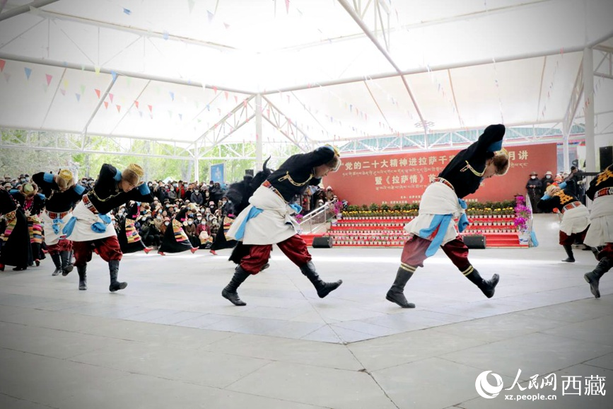 舞蹈《守望青稞》。人民網(wǎng) 次仁羅布攝