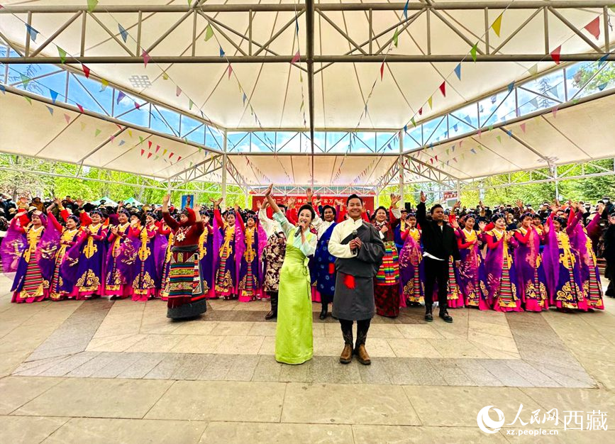 演出活動結(jié)束。人民網(wǎng) 次仁羅布攝