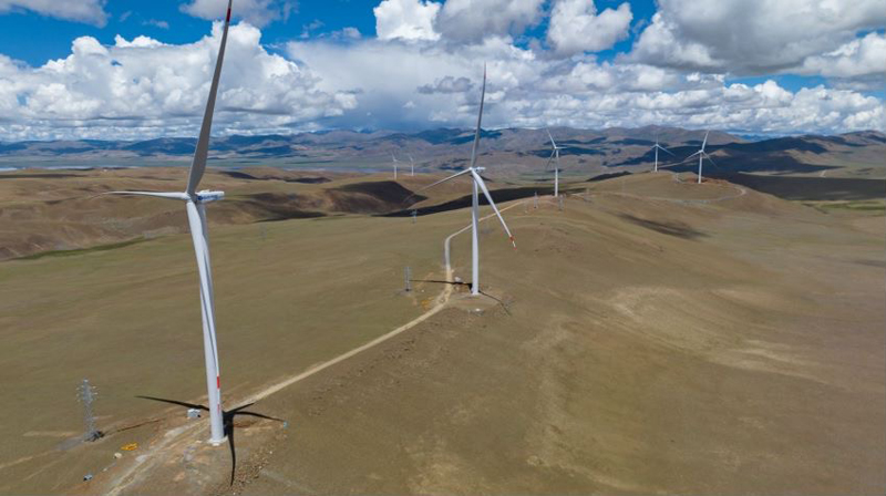 西藏措美哲古風(fēng)電場(chǎng)。受訪者供圖